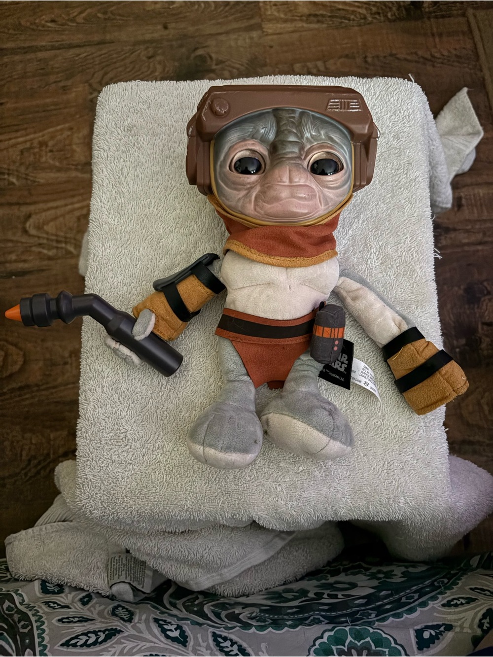 Mattel Star Wars 9" Babu Frik Talking Plush Mandalorian Grogu Helper Retired
